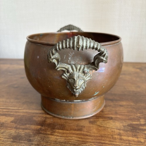 Vintage copper jardinière - copper,