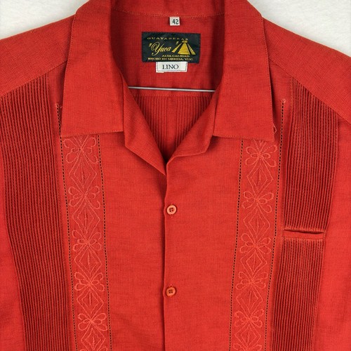 Guayaberas yuca men red - guayaberas,