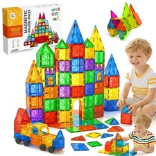 110Pcs Magnetic Building Tiles