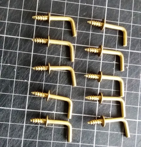 Screw brass plated - screw-in,