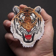 Roaring Tiger Head Iron On