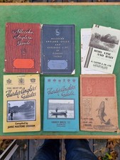 six various vintage fishing catologues.  Allcock, Hardy, Foster Bros.