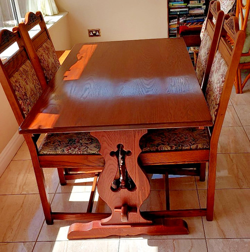 Old charm refectory table - old, 4