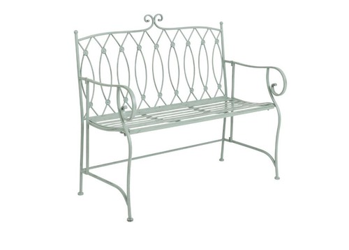 Decorative wrought iron - wrought, bench