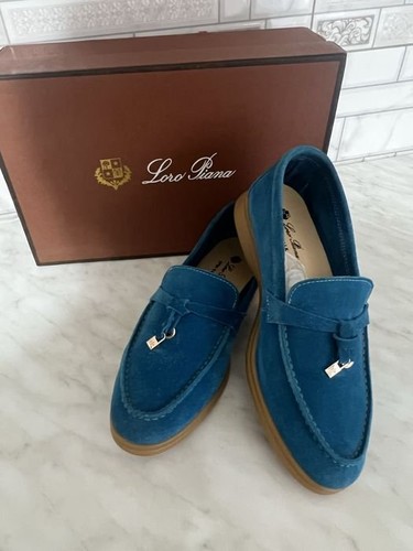 Women loro piana loafers suede - women,