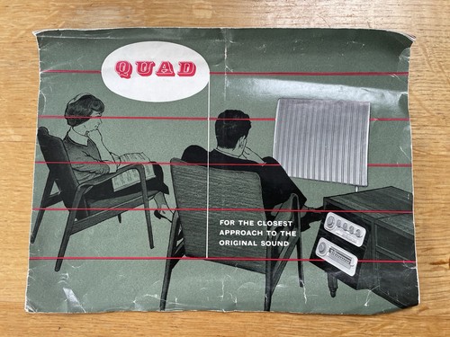 Quad audio advertising leaflet - advertising,