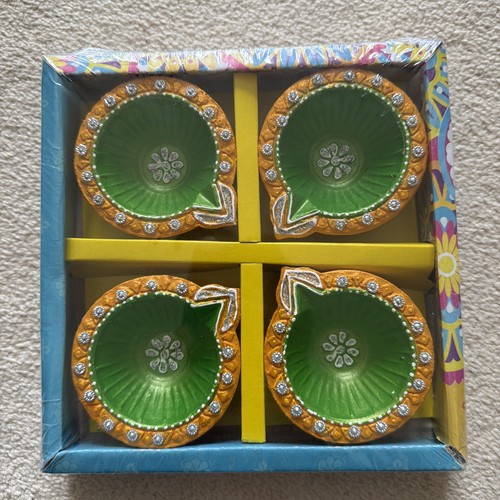 Diwali clay diyas - diyas, (4pc)