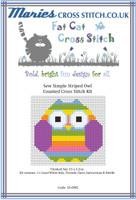 Sew simple striped owl - owl, cross