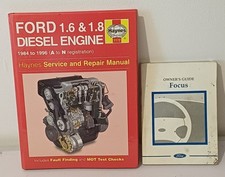 Ford 1.6 & 1.8 Diesel Engine Service & Repair Manual & Ford Focus Owner's Book