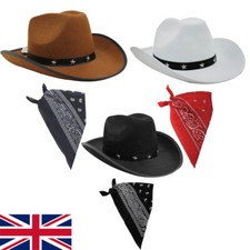 ADULTS COWBOY HAT & BANDANA