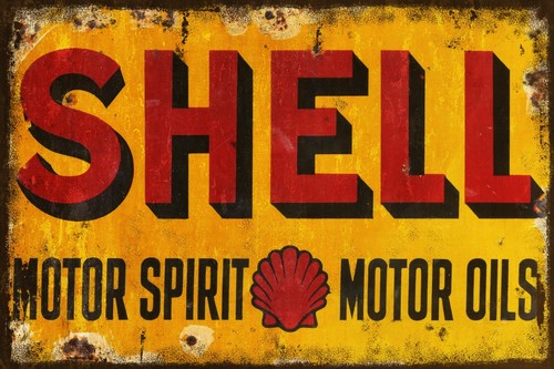 Shell motor oil - shell, vintage