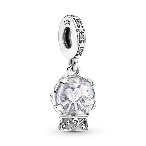 Pandora snowglobe angel - angel, silver
