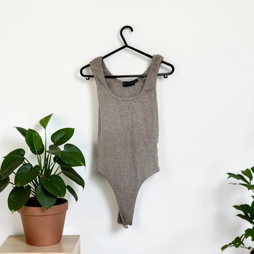Prettylittlething grey ribbed - prettylittlething,