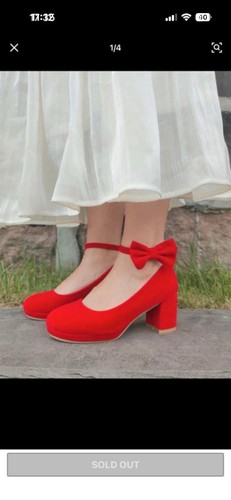 Womens ladies mid block - block, heel