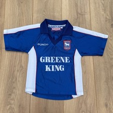 Vintage Punch Ipswich 1999/01 Ipswich Small Kids Home Shirt