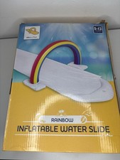 Rainbow Inflatable Water Slide
