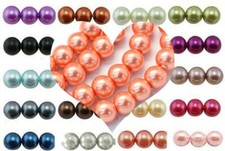 Pearl beads glass round buy - pearl,