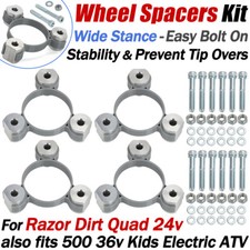 For Razor 24V Dirt Quad Bike Wheel Spacer Kit for Stability & Prevent Tip-overs