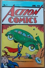 LOOT CRATE - ACTION COMICS #1 REPRINT WITH COA FN/VF 7.0  - 1ST SUPERMAN