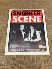 SNOOKER SCENE NOVEMBER 1982 EDITION MAGAZINE-TONY KNOWLES