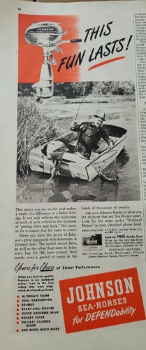 1948 johnson seahorse boat - johnson,