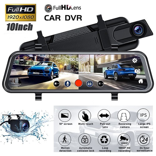 Touch screen dash cam - 10",