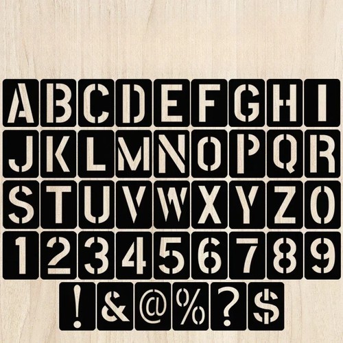 Pcs letter stencils large - 42,