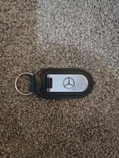 Mercedes Benz Keyring Key Fob Metal and Leather Look