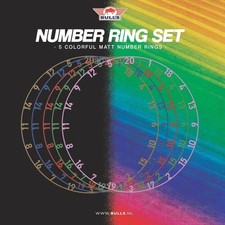 Bulls NL Colourful Matt Number Ring Set (Set of 5)