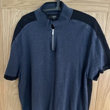 Next Men’s Blue Zip Collar