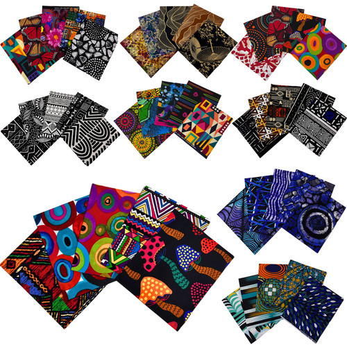 African fabric patchwork fat - fabric,