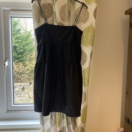 Black baby doll dress - h&m, size