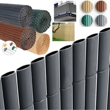 3/5m Bamboo Slat Screening Roll Outdoor Garden PVC Fencing Panel Privacy Fence