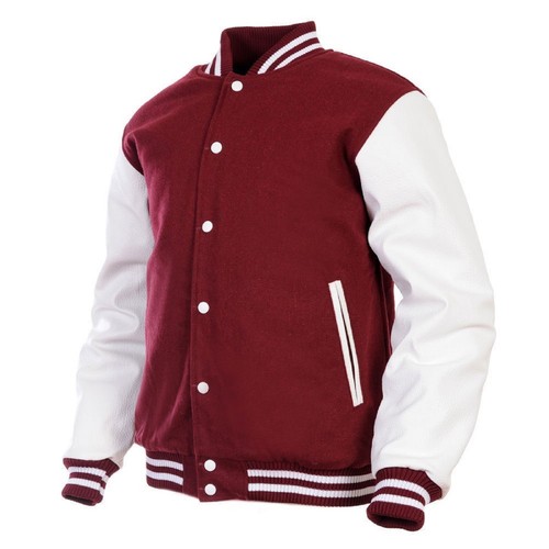 Maroon burgundy wool varsity - burgundy,