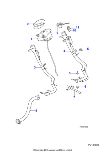 Jaguar genuine c2p25484 - genuine, fuel