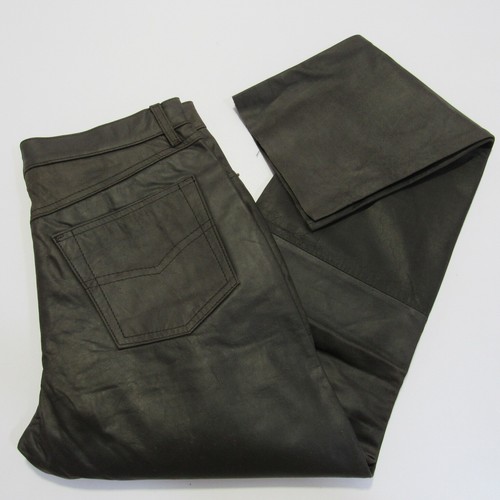 Mens leather straight leg - mens,