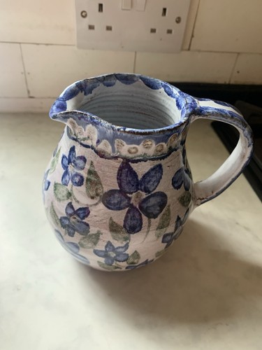 Blue flower jug hand - flower,