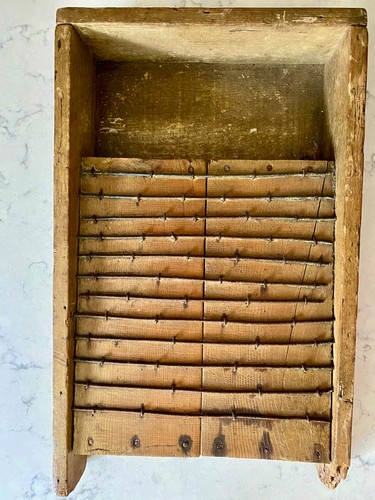 Antique wire rib washboard - antique,
