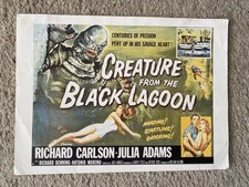 ORIGINAL Creature From The Black Lagoon Film Lobby Card  1954  30cm x 21cm