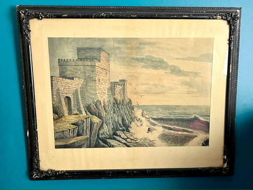 Antique coastal castle - antique,