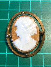 Vintage Cameo Brooch Ladies