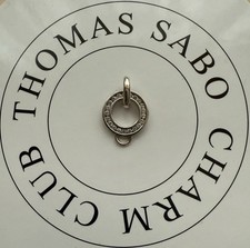 Thomas Sabo Sterling Silver 925 Channel Set Cubic Zirconia Charm Carrier Pendant