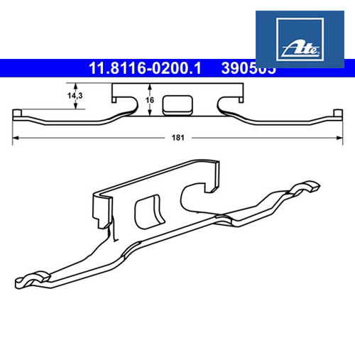 Spring brake caliper - brake, ate