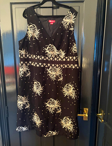 Monsoon black white floral - monsoon, black/white