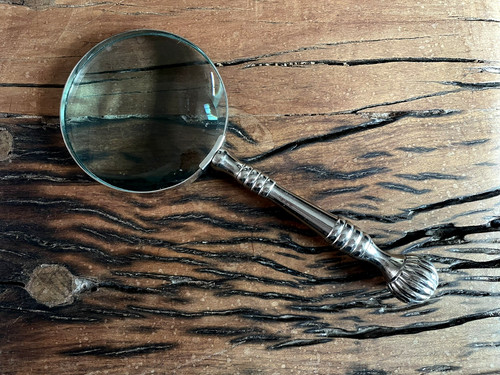 Vintage silver tone handheld - vintage,