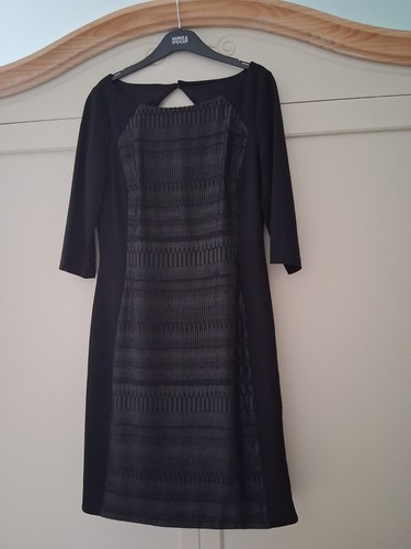 Ladies black vera mont dress - ladies',
