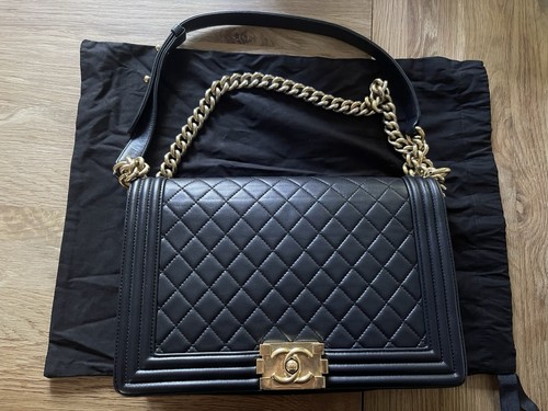 Chanel leboy flap - chanel, bag,black