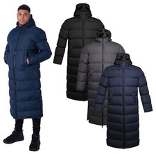Mens Long Padded Puffer Jacket