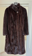 mink fur coat, ranch (dark