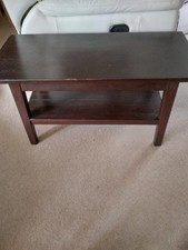 Narrow Handmade Vintage Coffee / Side Table Sturdy with solid shelf